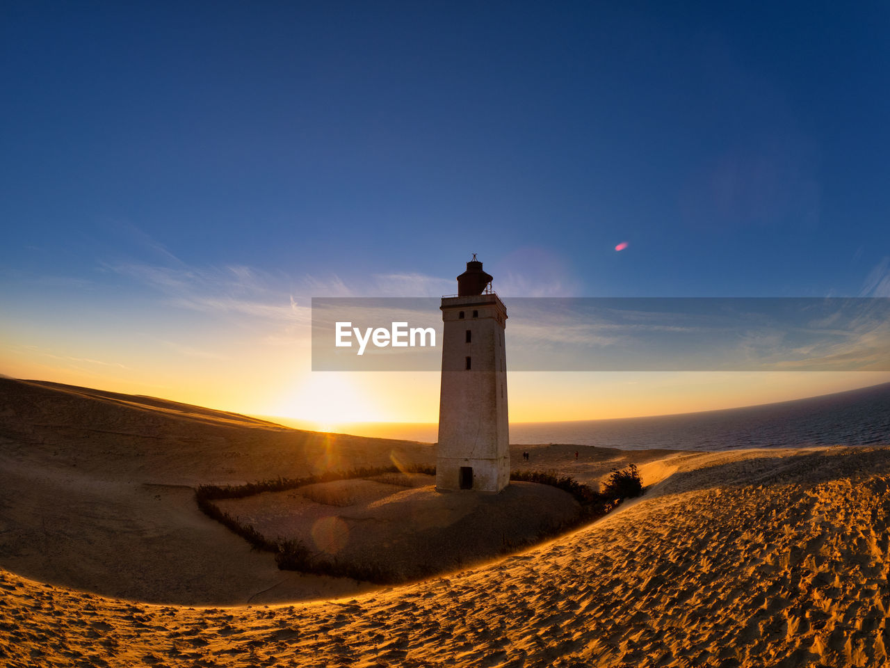 Rubjerg knude fyr lighthouse in sunset