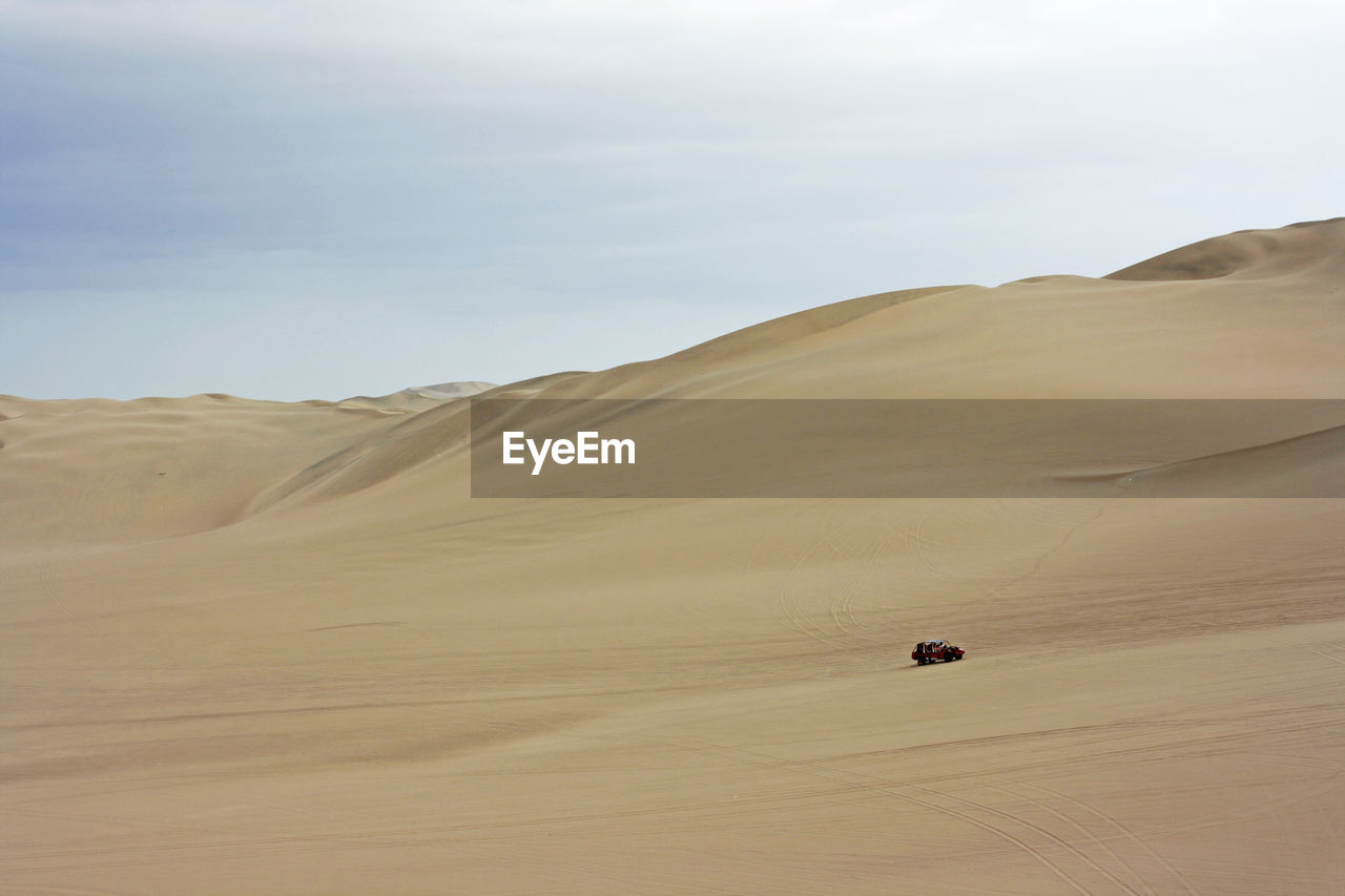 Scenic view of desert against sky