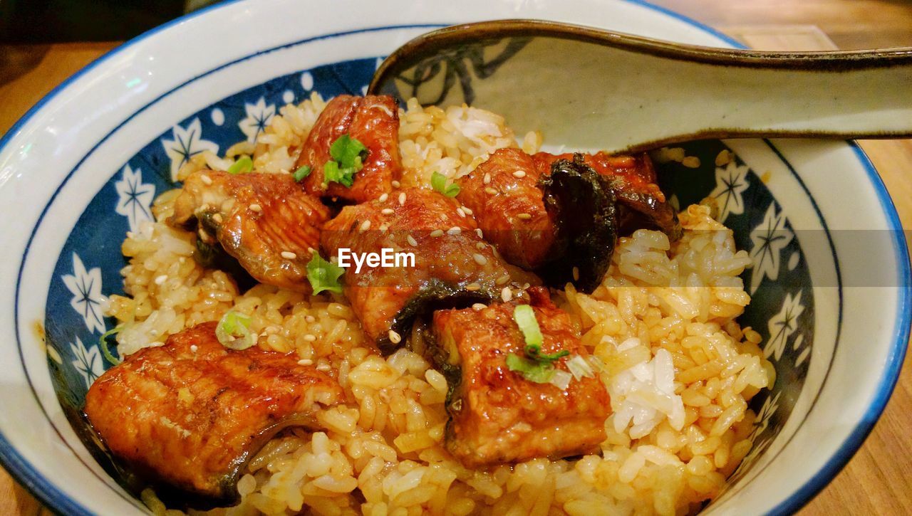 Close-up of food in plate