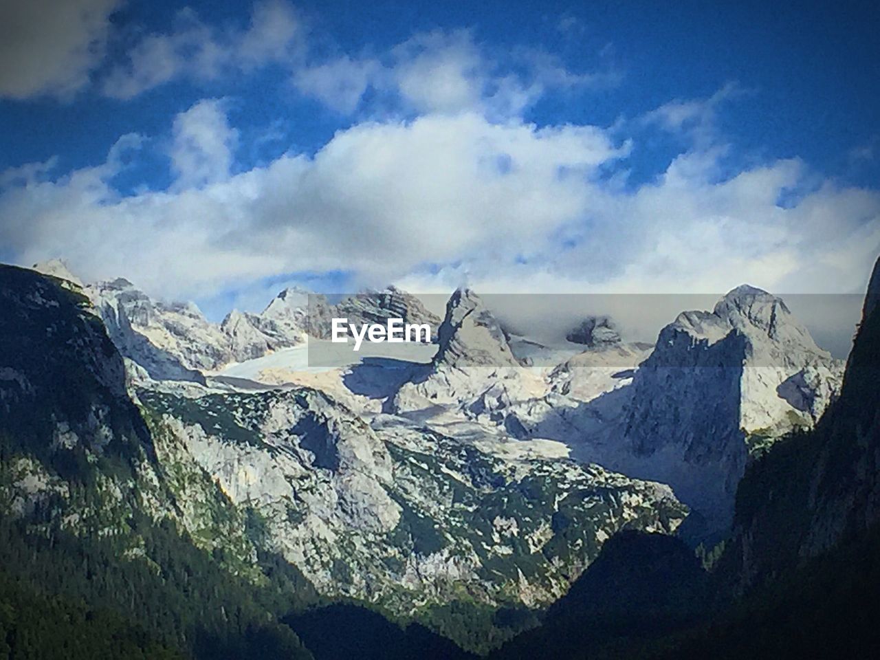 Snow covered mountains