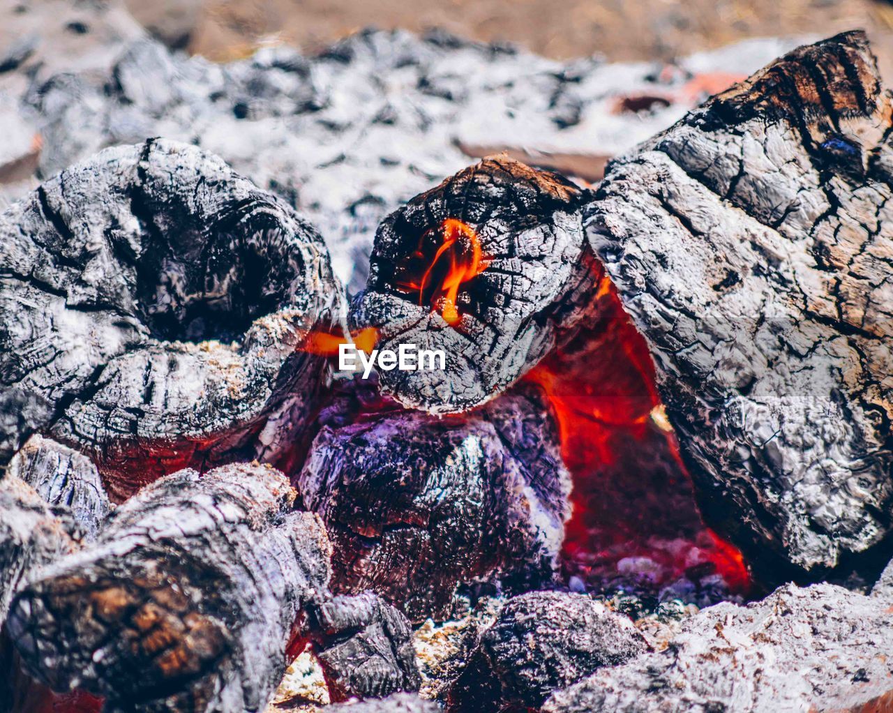 Close-up of campfire