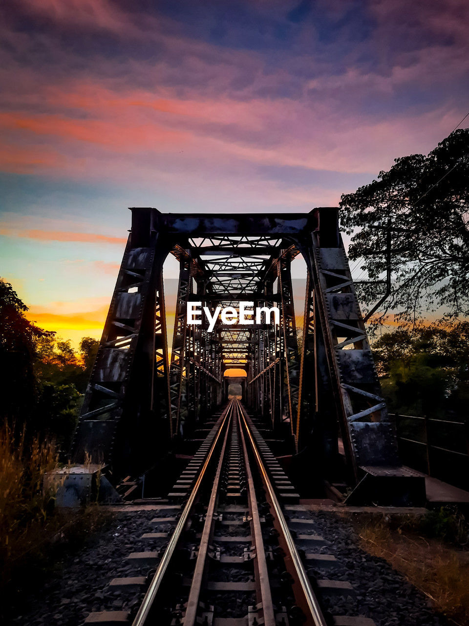 railroad track against sky