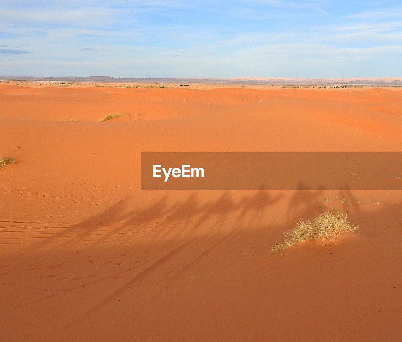 Scenic view of desert against sky