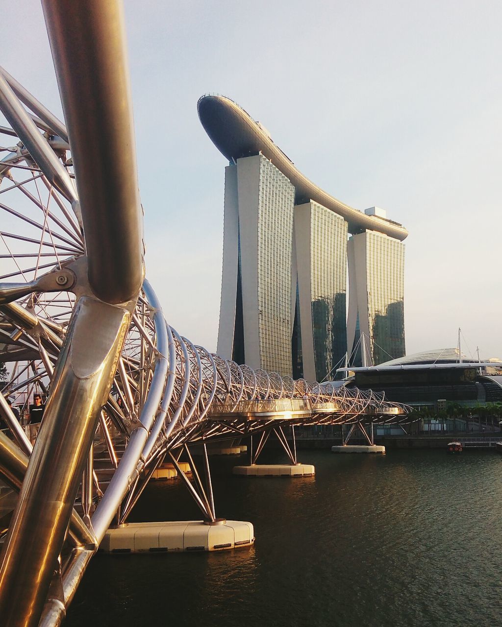 SUSPENSION BRIDGE OVER RIVER