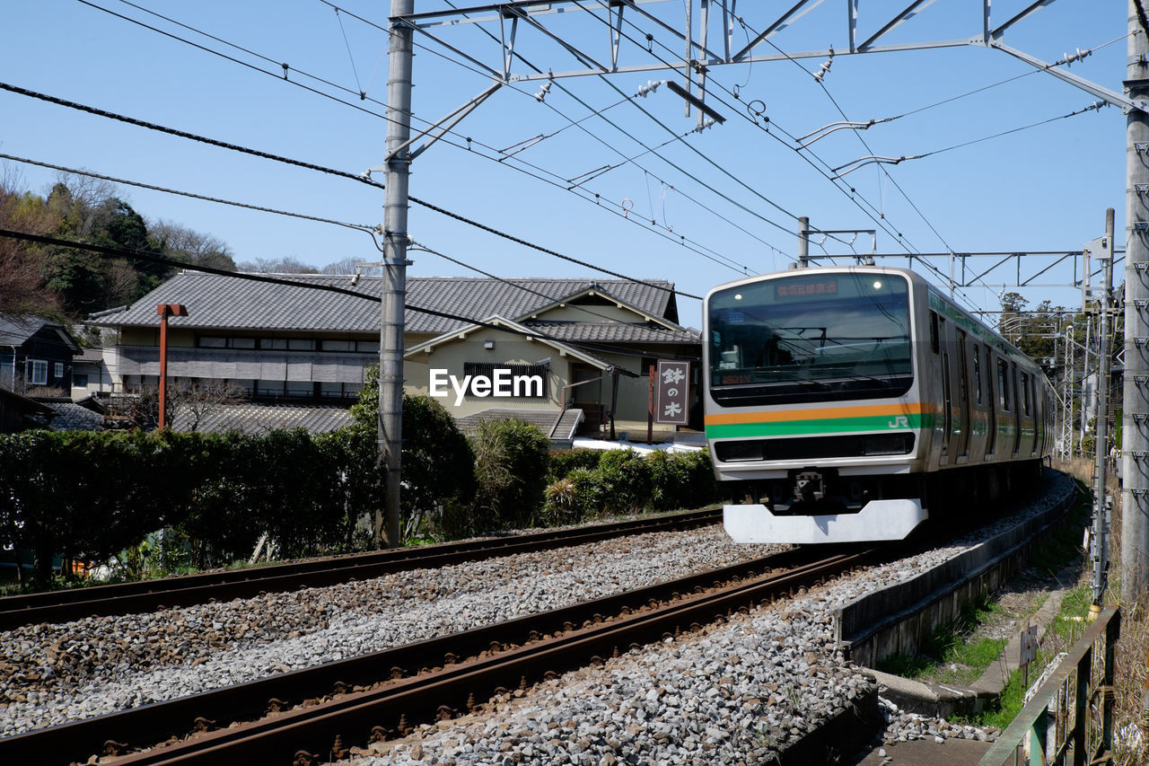 Train on railroad track