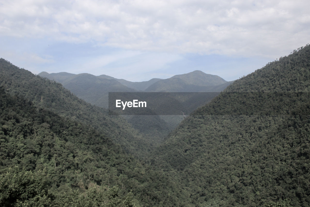 SCENIC VIEW OF MOUNTAIN RANGE AGAINST SKY