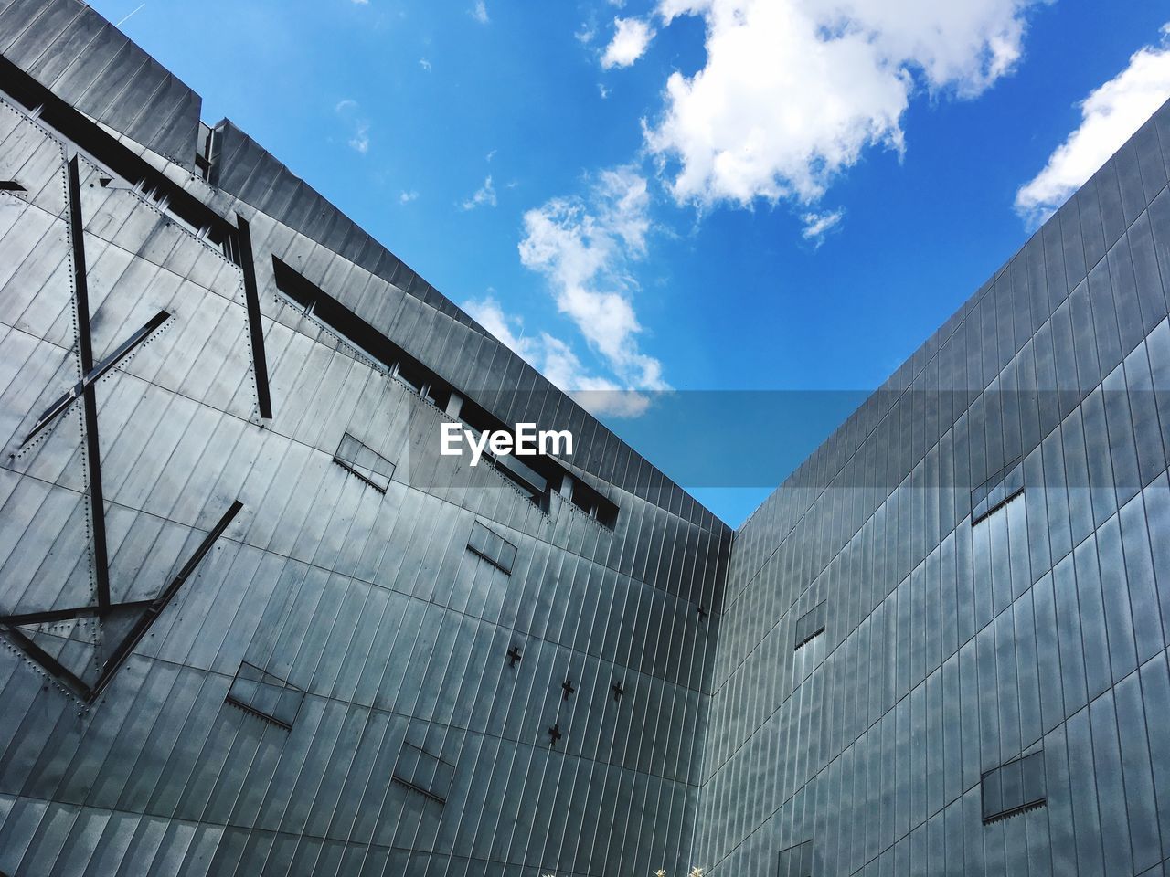 Low angle view of jewish museum against sky