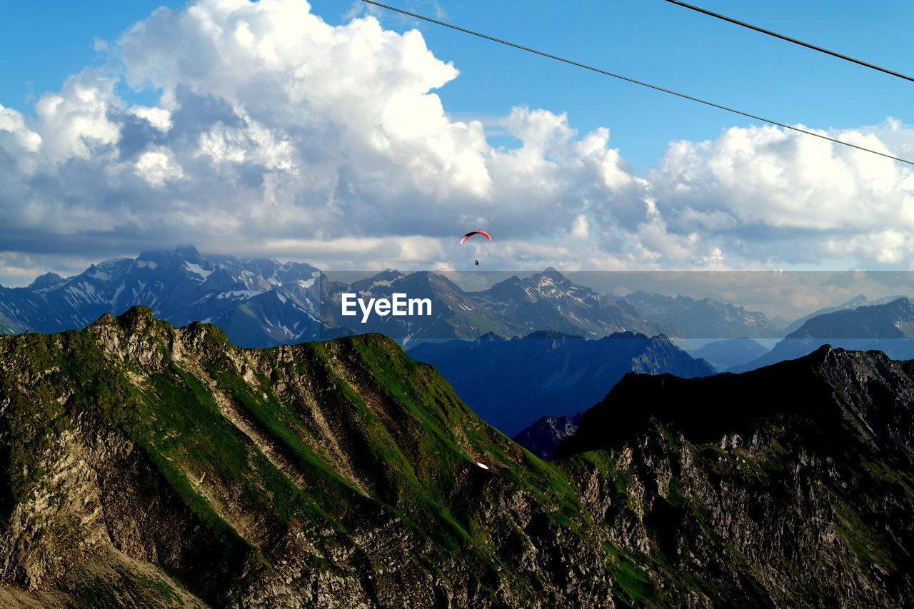 Mountains against sky