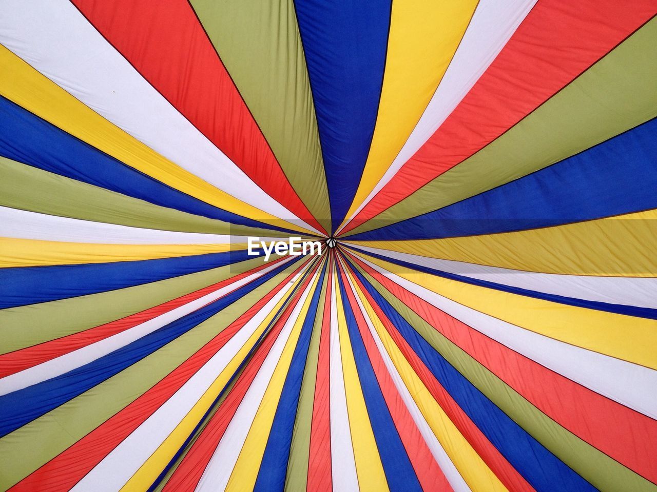 Detail shot of colorful umbrella