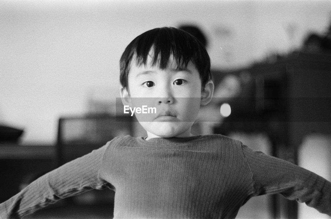 Portrait of boy standing