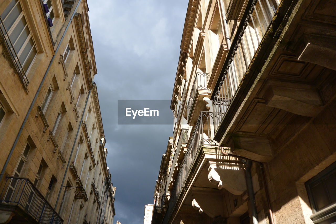 LOW ANGLE VIEW OF BUILDINGS