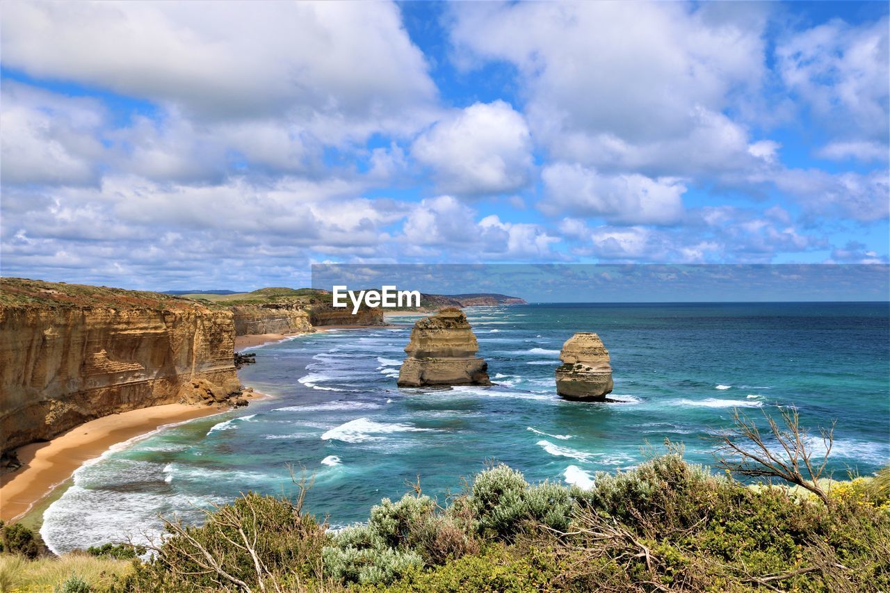 Scenic view of sea against sky