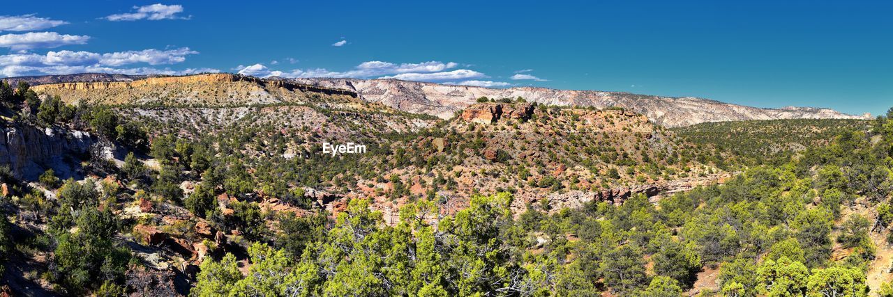 Escalante petrified forest state park views from hiking trail of the surrounding area lake utah