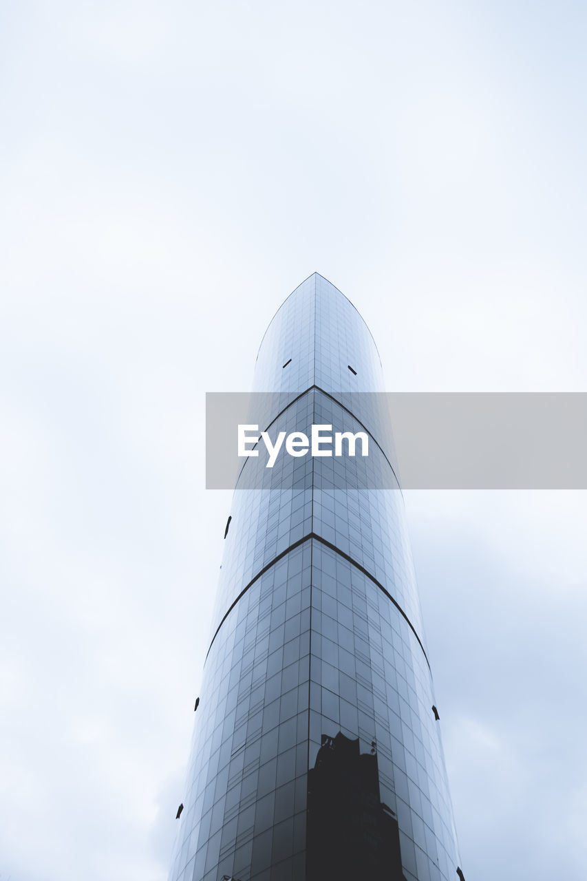 low angle view of building against clear sky