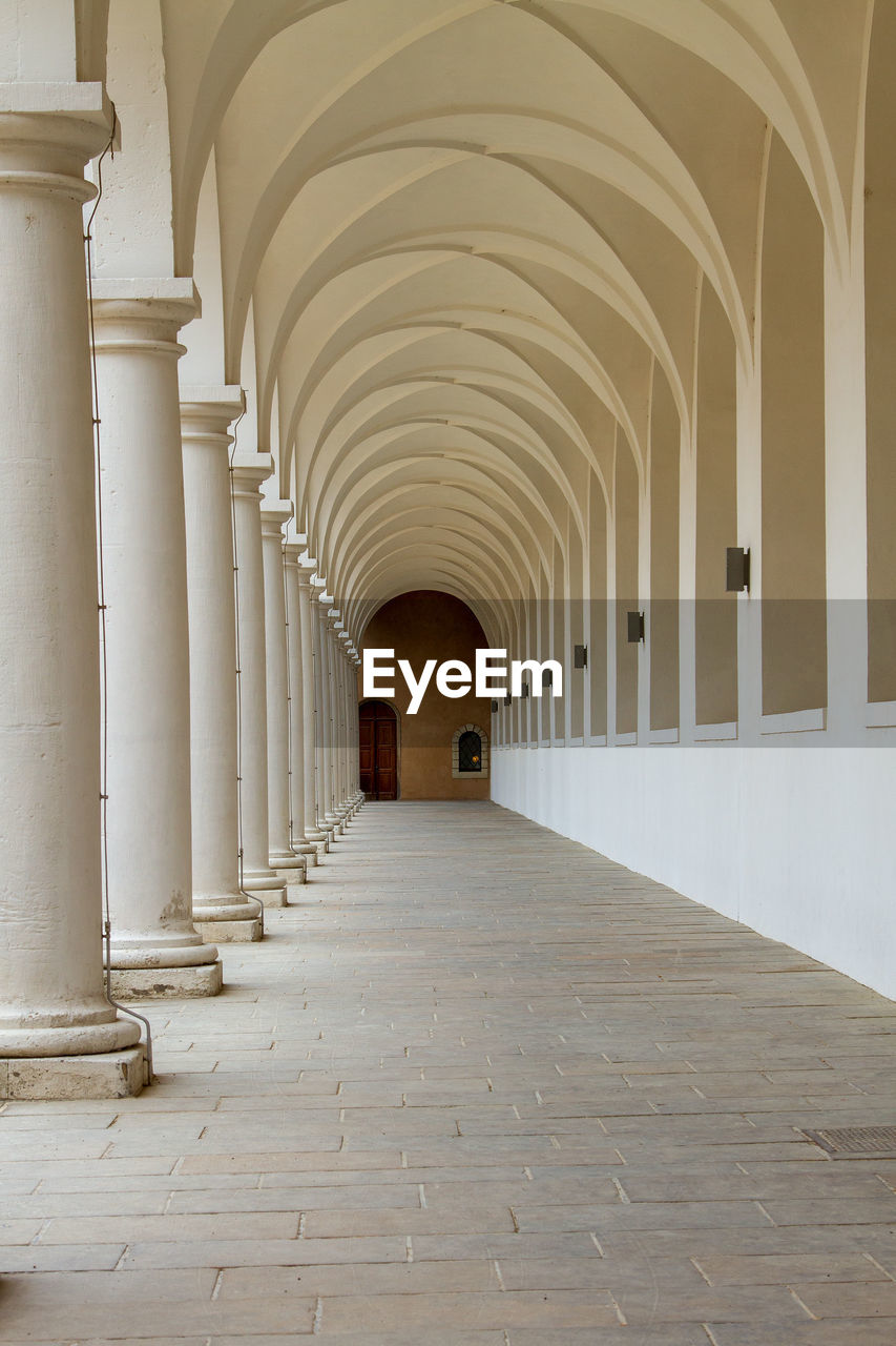 White column in the dresden castle, germany