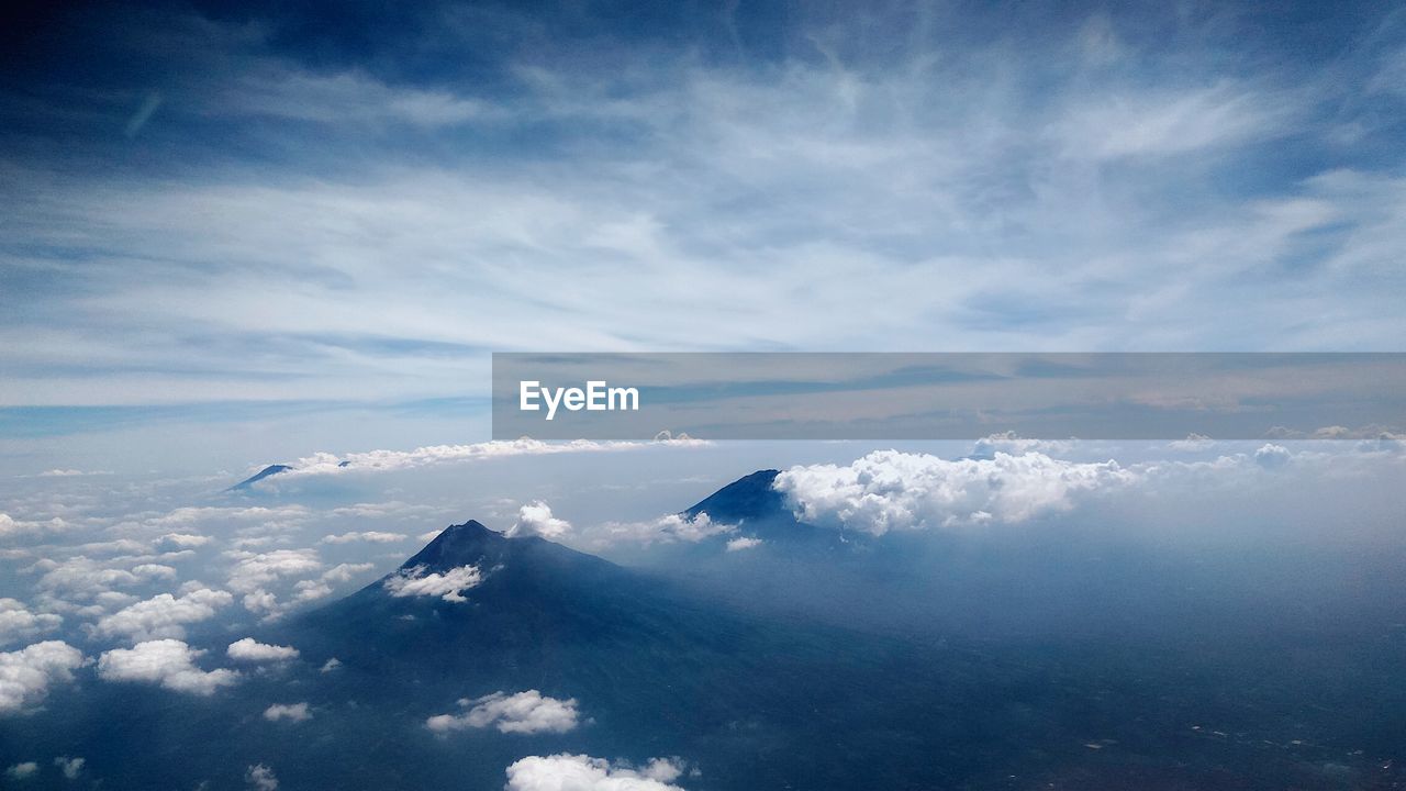 Aerial view of cloudscape against sky