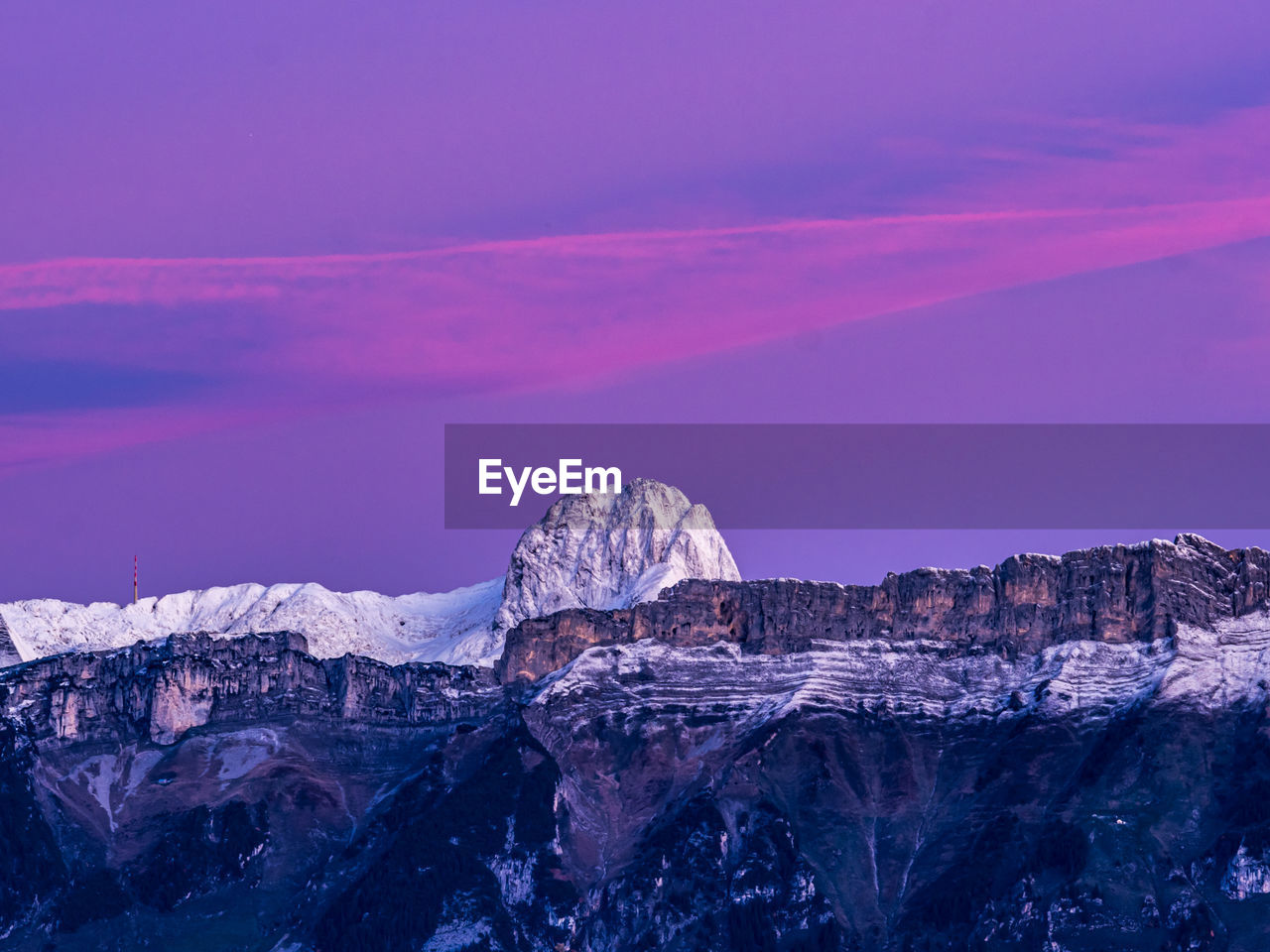 scenic view of snowcapped mountains against clear sky