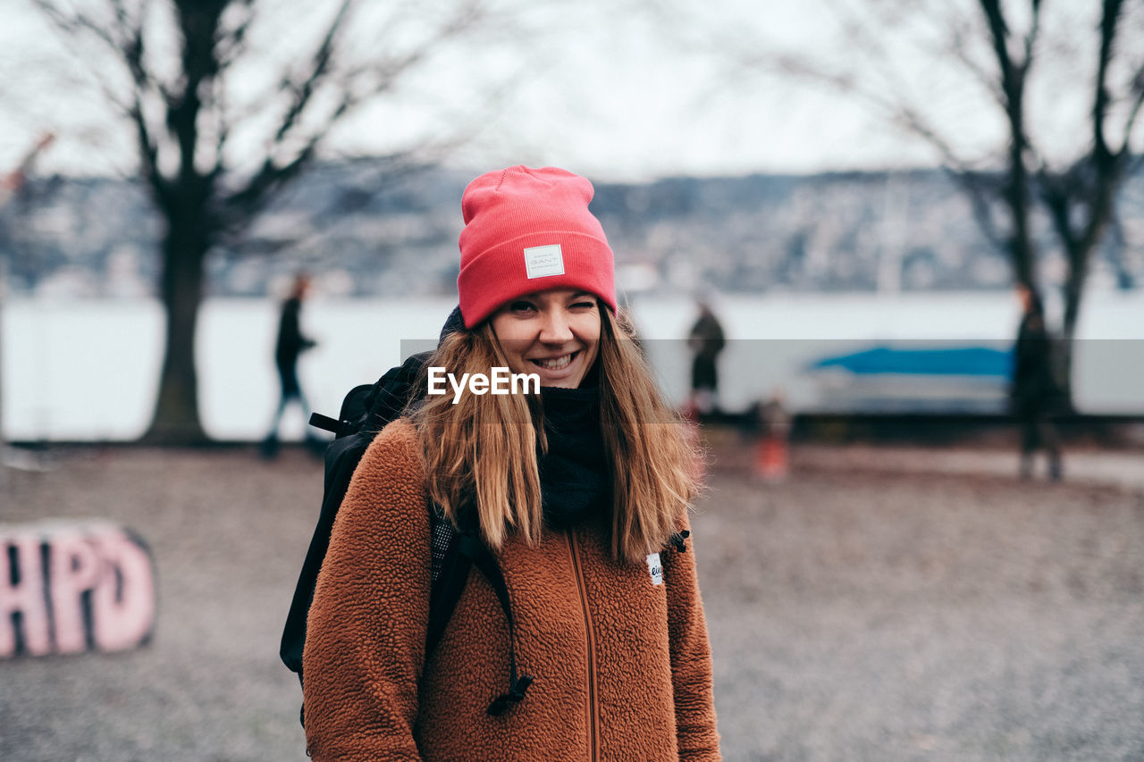 Portrait of smiling woman