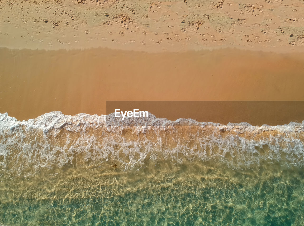 High angle view of beach