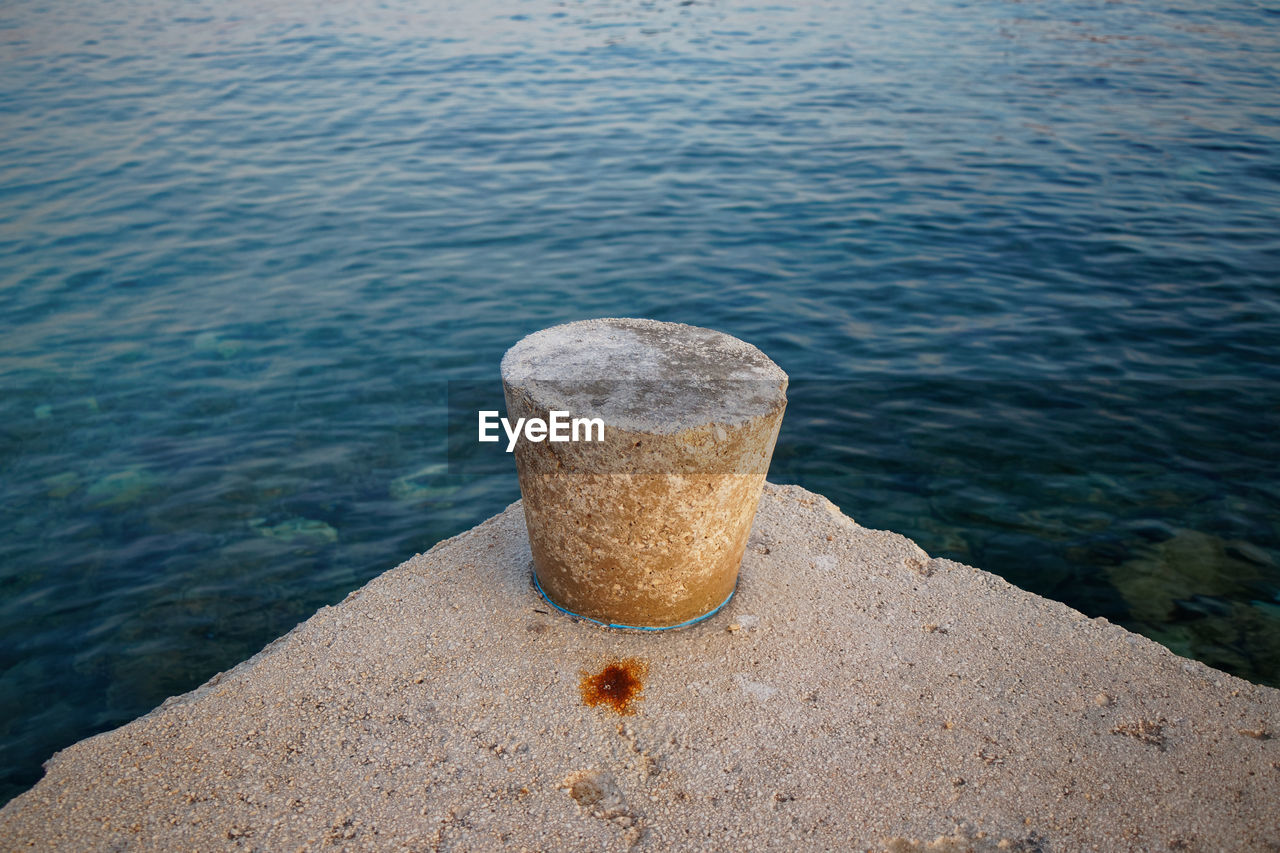 HIGH ANGLE VIEW OF WATER ON ROCK