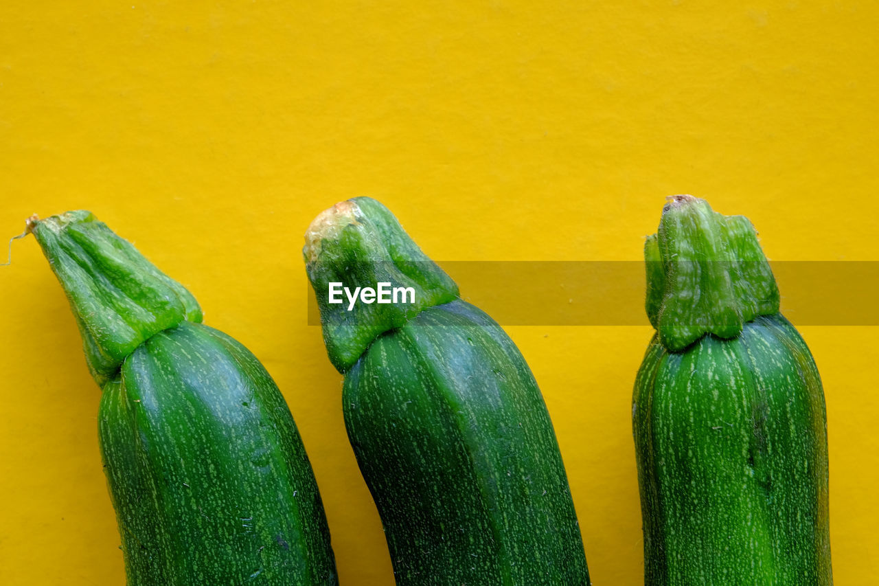 Close up still life of zucchini