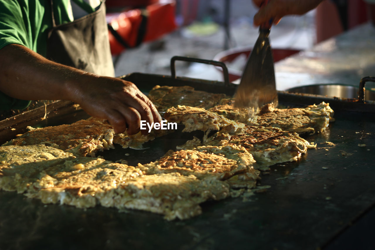 Man preparing food