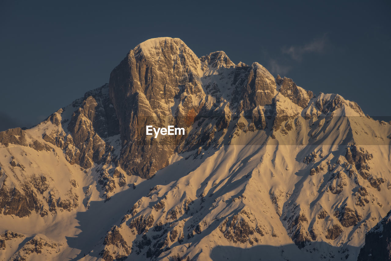 scenic view of snowcapped mountains