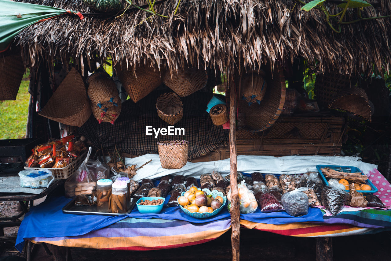 Various vegetables for sale in market