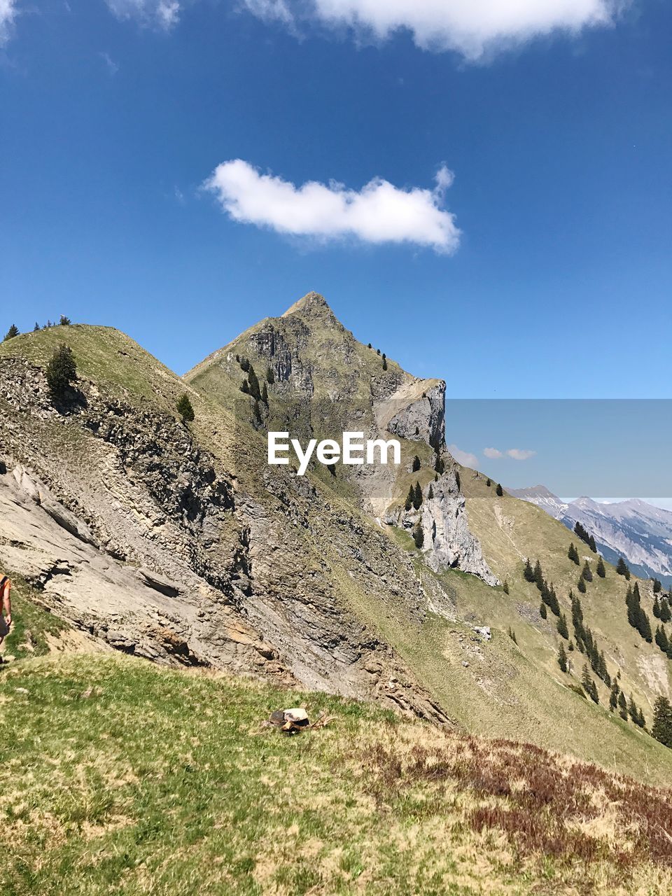 Scenic view of mountain against sky