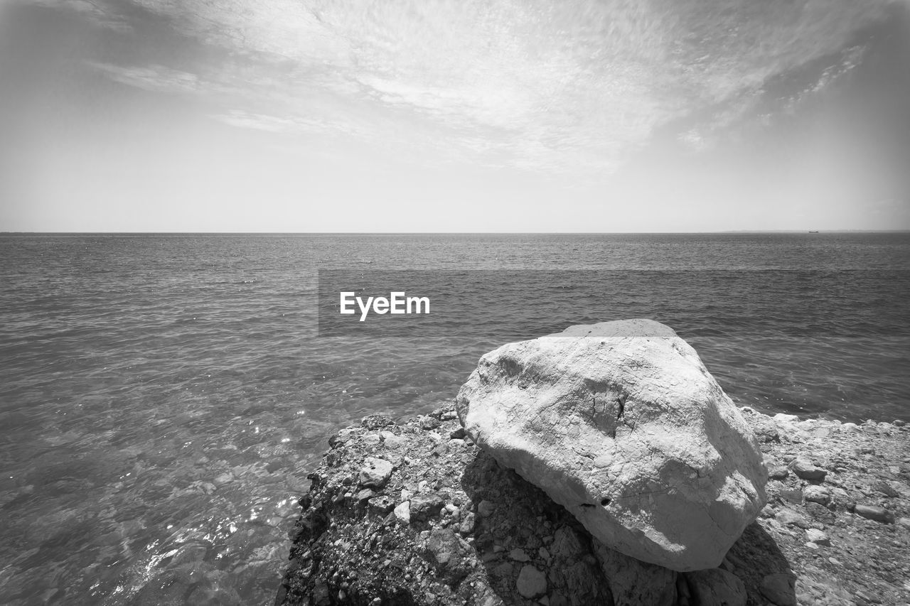 VIEW OF CALM BLUE SEA