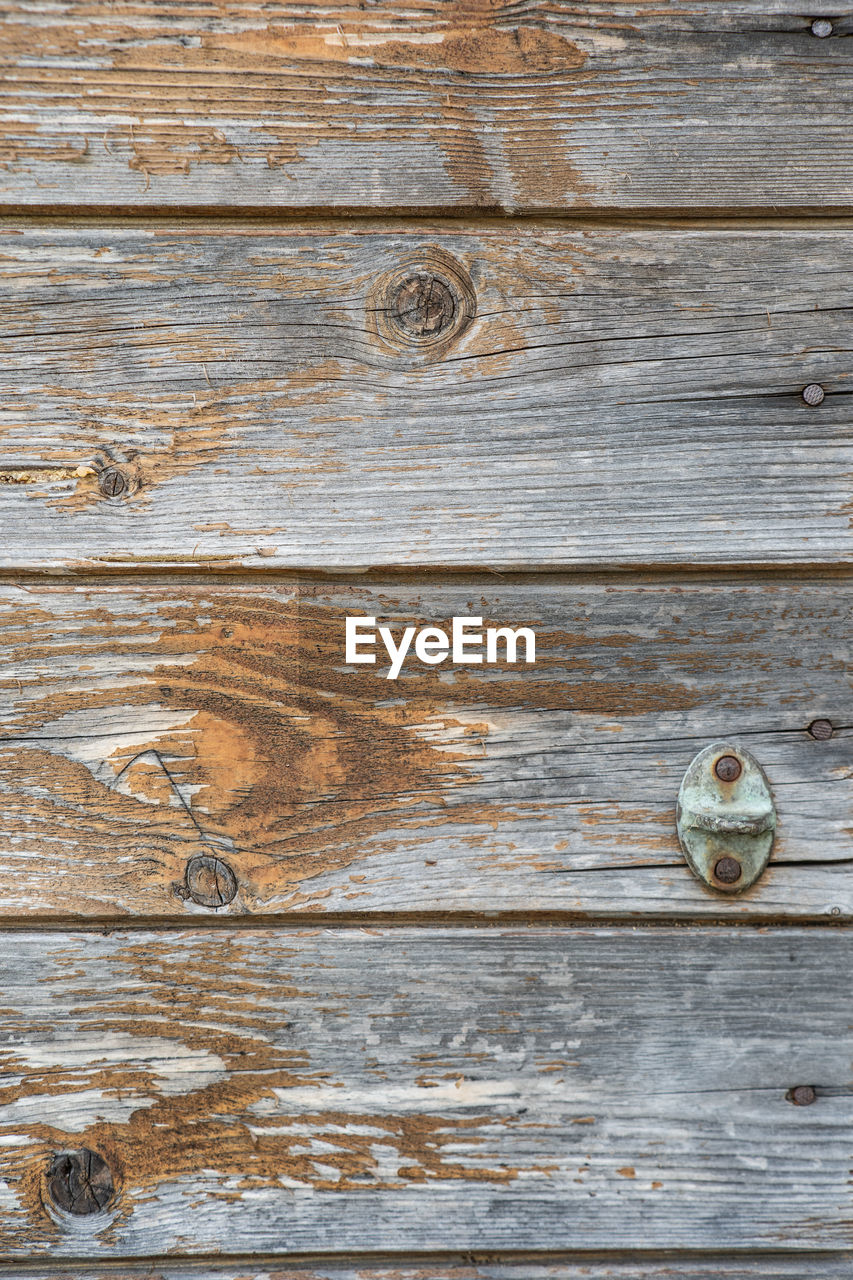 Full frame shot of old wooden wall