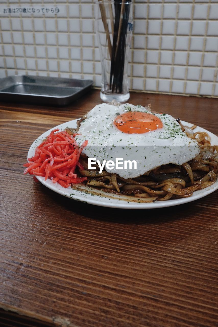 CLOSE-UP OF BREAKFAST SERVED ON PLATE