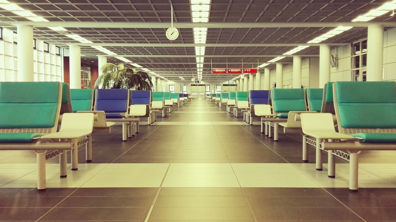Chairs in airport