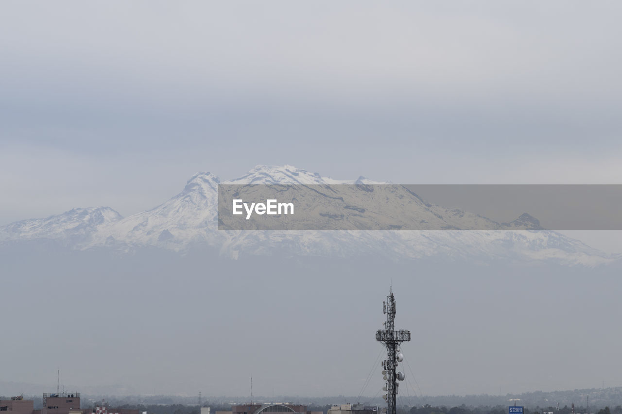 View of snowcapped mountain against sky