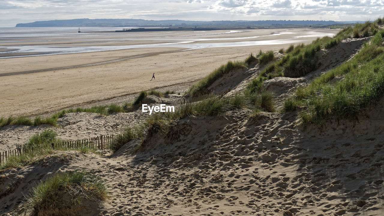 PANORAMIC VIEW OF BEACH AGAINST SKY