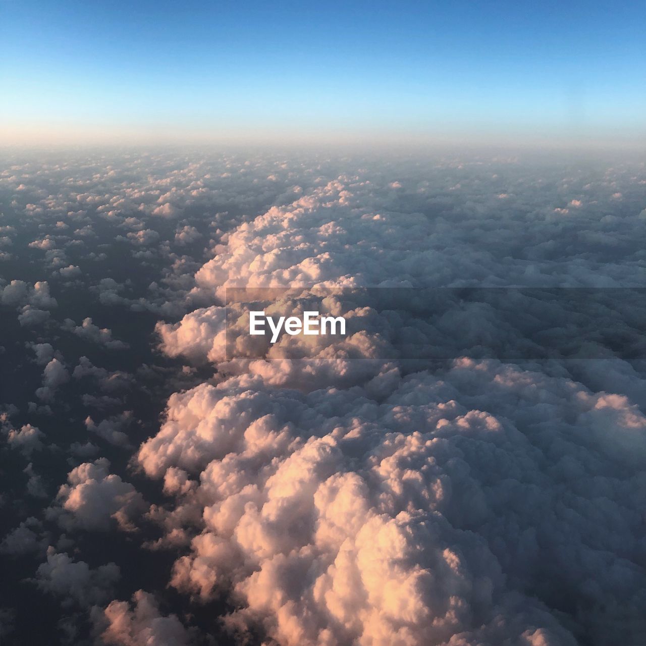 High angle view of clouds in sky