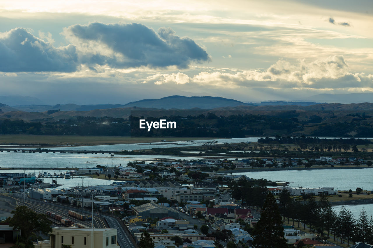 Aerial view of city