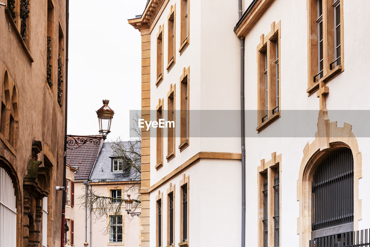 Low angle view of residential buildings