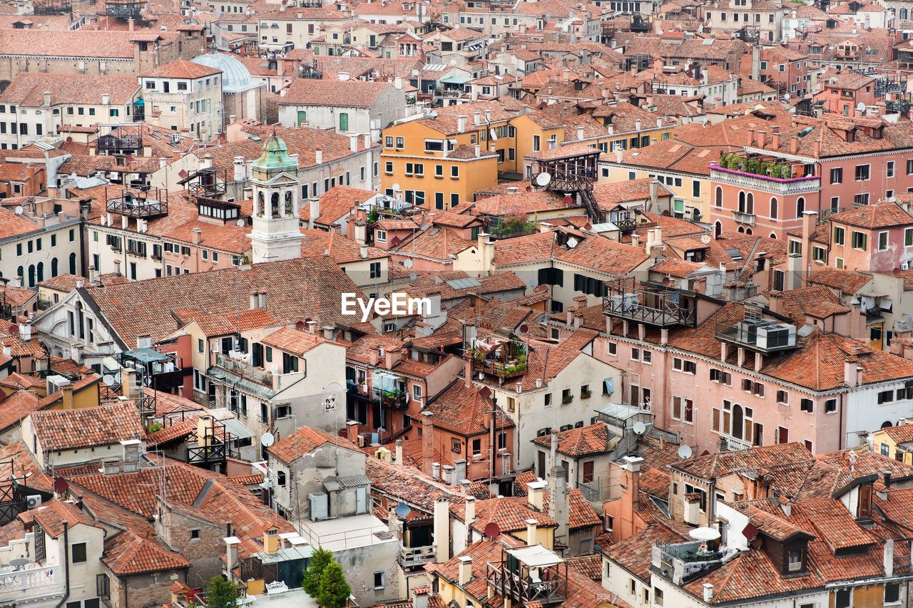 High angle view of cityscape