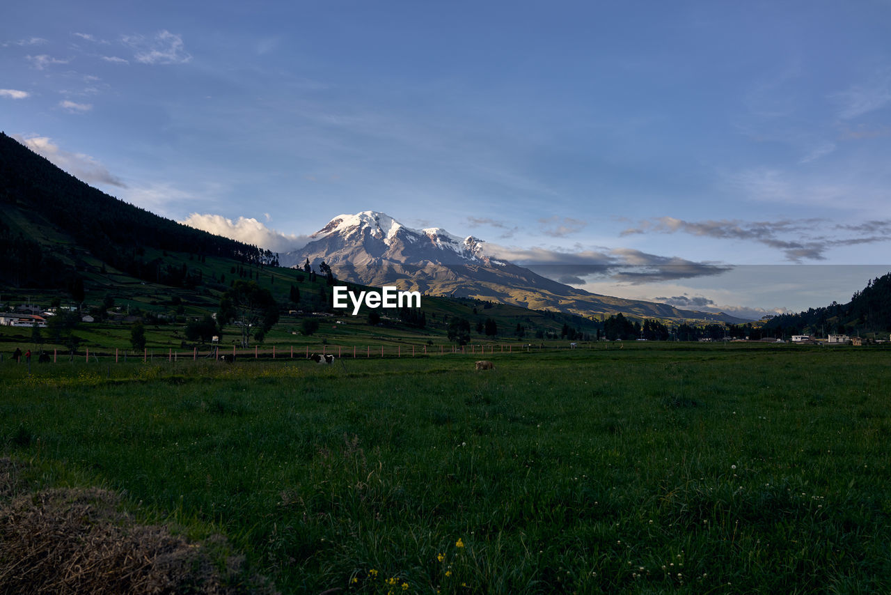 Scenic view of landscape against sky