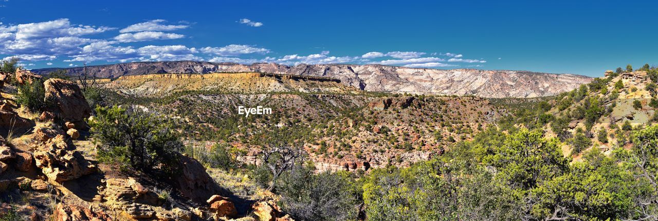 Escalante petrified forest state park views from hiking trail of the surrounding area lake utah