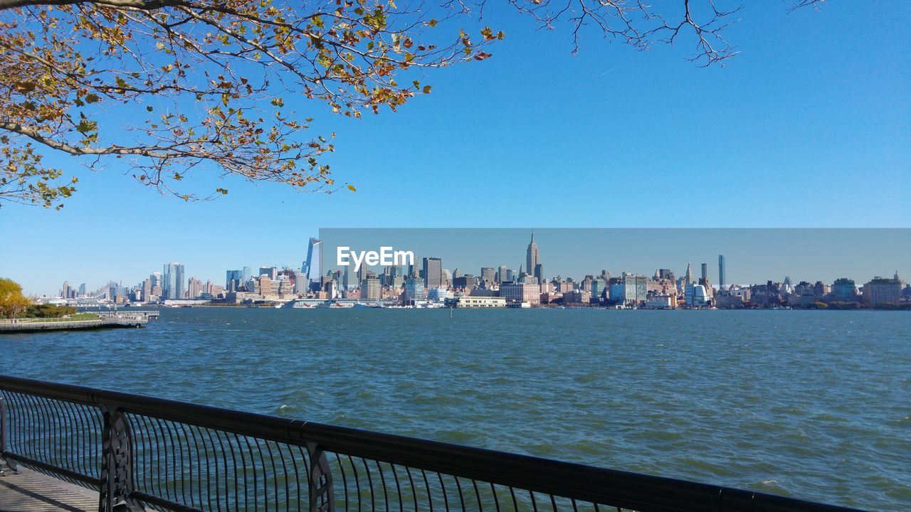 View of city at waterfront