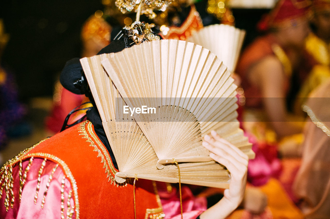 Close-up of woman in traditional clothing