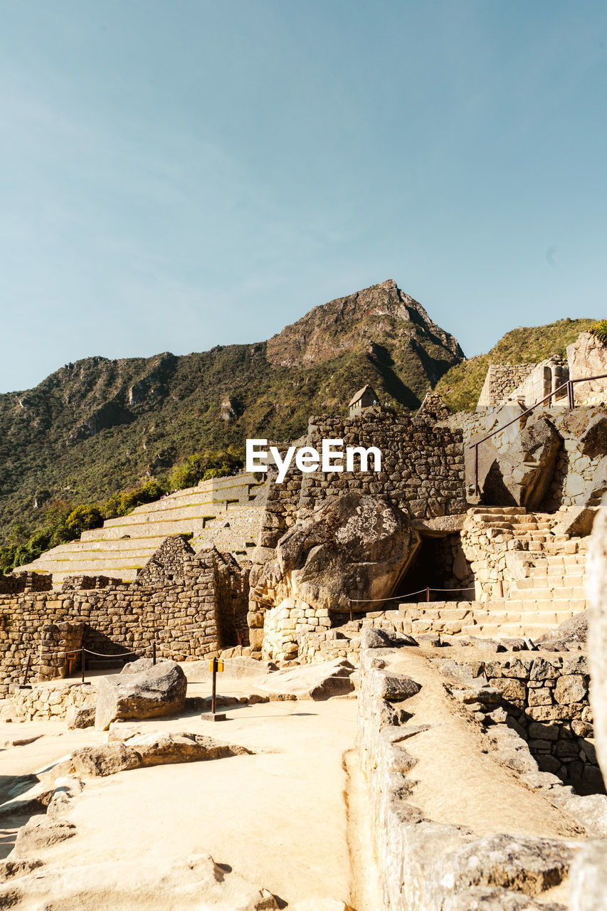 Scenic view of rock formations