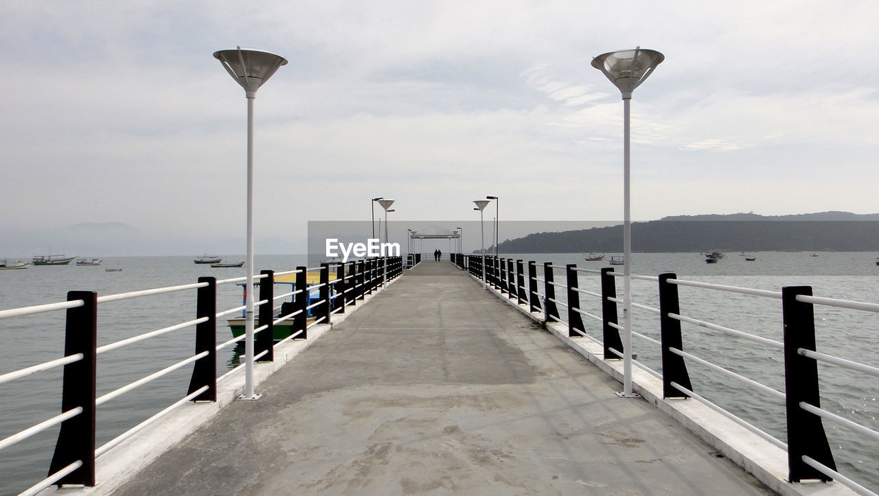 VIEW OF PIER OVER SEA AGAINST SKY