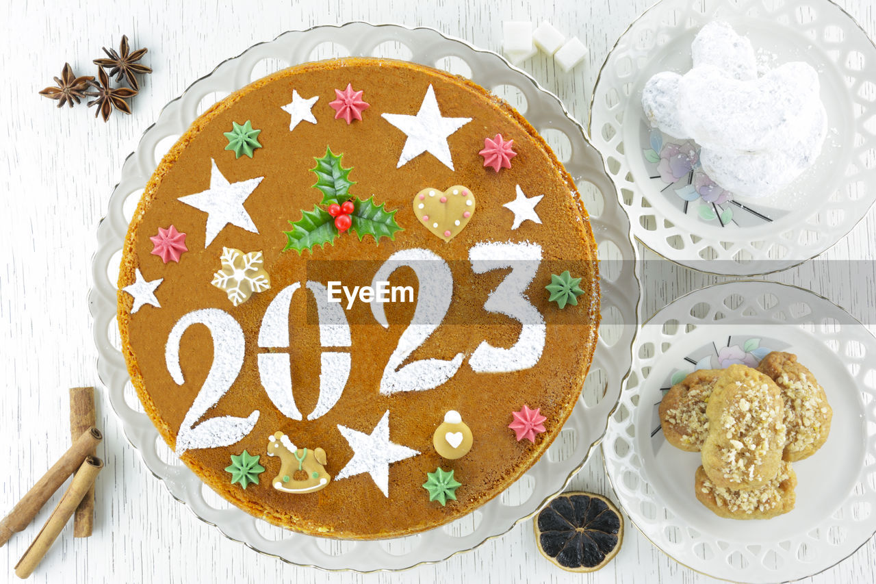 2023 new  year's cake and spices