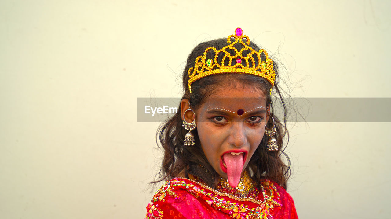 Diwali look photo-shoot based on durga puja festival with ethnic look