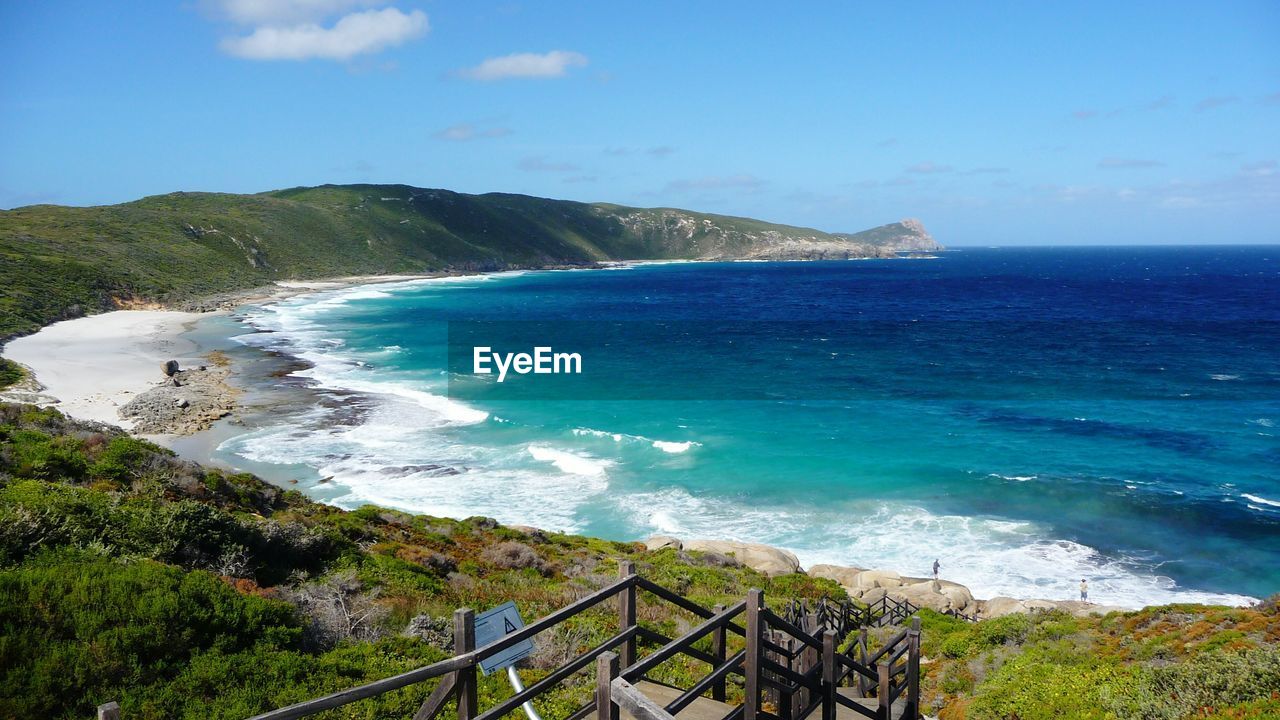 Scenic view of beach in australia