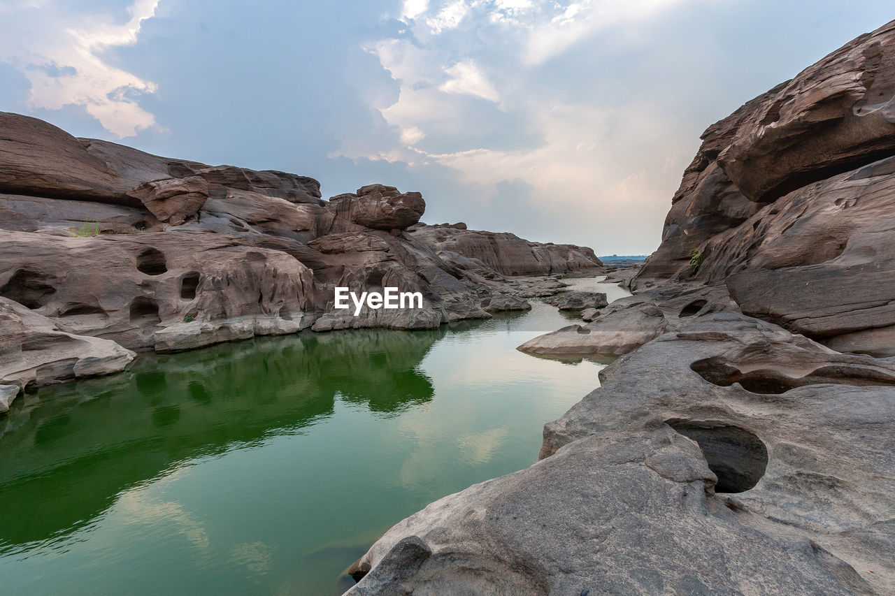 ROCK FORMATIONS IN WATER