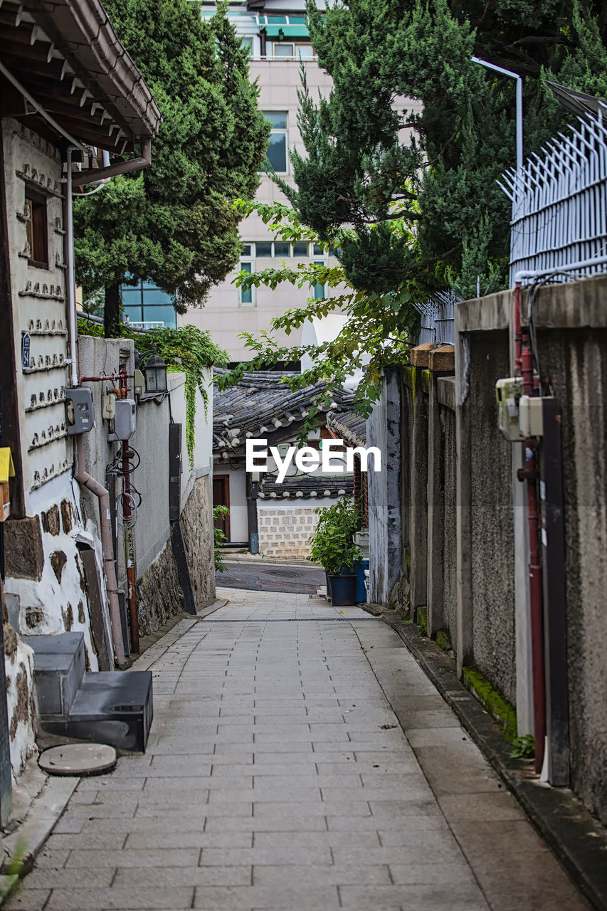 Alley amidst buildings in city